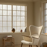CH78 Mama Bear Chair in Ivory and Walnut