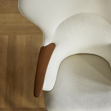 CH78 Mama Bear Chair in Ivory and Walnut