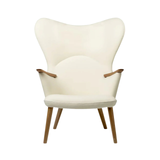 CH78 Mama Bear Chair in Ivory and Walnut