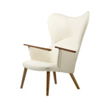 CH78 Mama Bear Chair in Ivory and Walnut