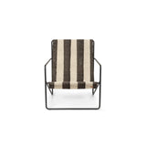 Sillón Desert Lounge blanco roto/chocolate