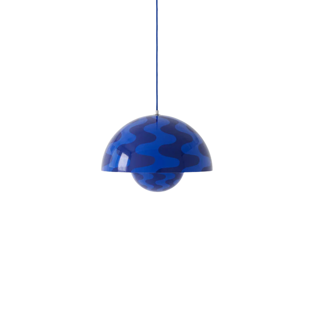 Flowerpot VP7 Pendant | Black & White Pattern