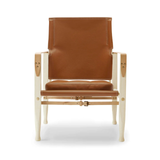 KK47000 Safari Chair (Cognac Leather with White Oiled Ash)