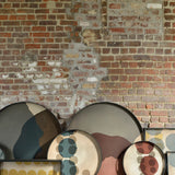 Layered Dots Glass Tray - Round