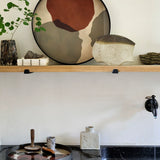 Layered Dots Glass Tray - Round