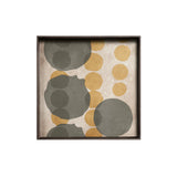 Layered Dots Glass Tray - Square