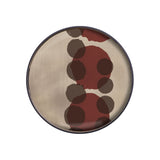 Layered Dots Glass Tray - Round