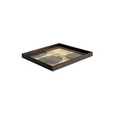 Layered Dots Glass Tray - Square