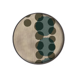 Layered Dots Glass Tray - Round