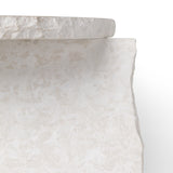 Mesa auxiliar escultural mineral (Bianco Curia)
