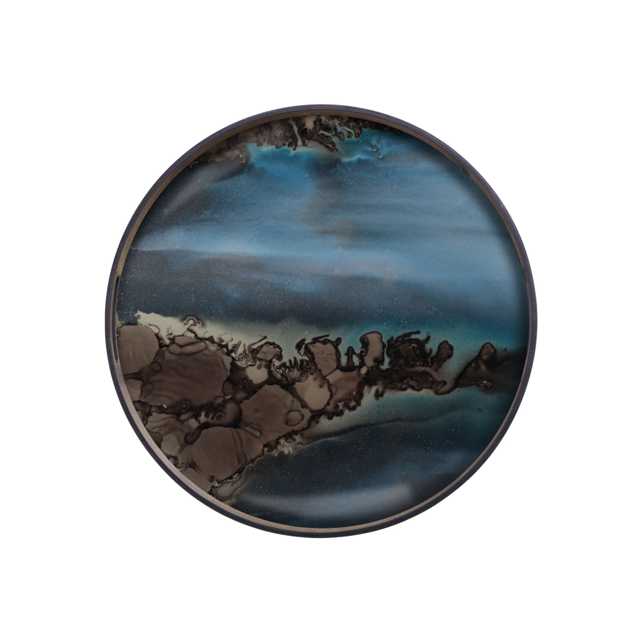 Organic Glass Tray - Round