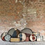 Overlapping Dots Glass Tray