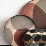 Overlapping Dots Glass Tray