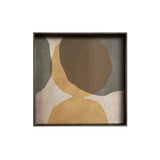 Overlapping Dots Glass Tray - Square