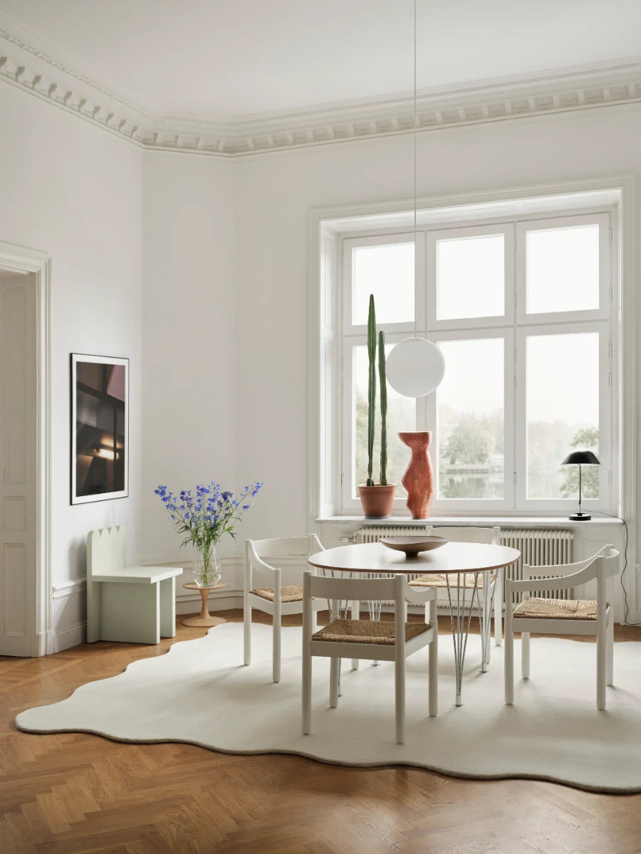 Wall Rug Denmark Scallop Wool Rug | Layered | Danish & Scandinavian Modern Design