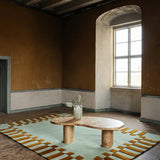 Teklan Frame Wool Rug