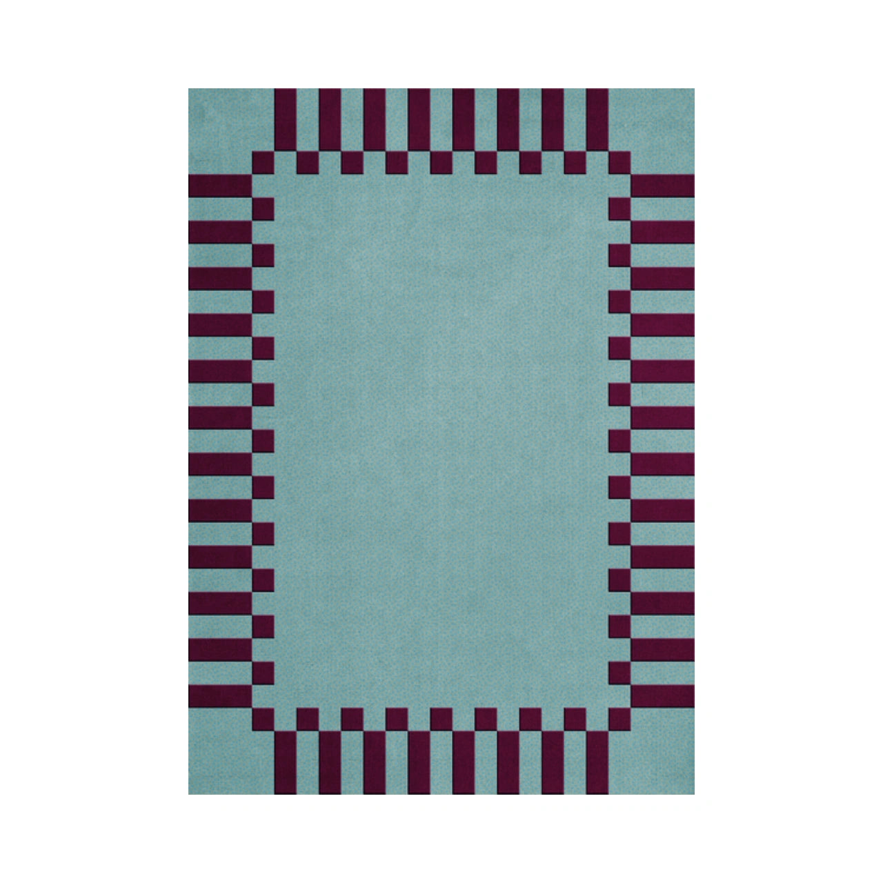 Teklan Frame Wool Rug