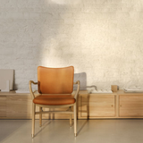 VLA61 Monarch Chair, Oak Oil with Sif-95 Tan Leather