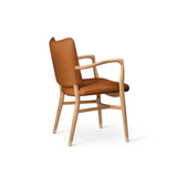 VLA61 Monarch Chair, Oak Oil with Sif-95 Tan Leather