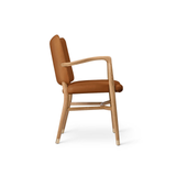 VLA61 Monarch Chair, Oak Oil with Sif-95 Tan Leather